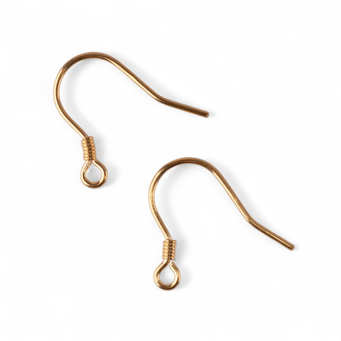 Coiled French Earring Wires - Gold Filled - 3 Pairs