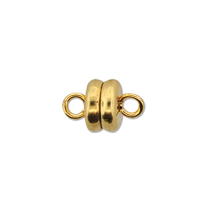 6mm Magnetic Clasp - Gold Plated - 5 Pack