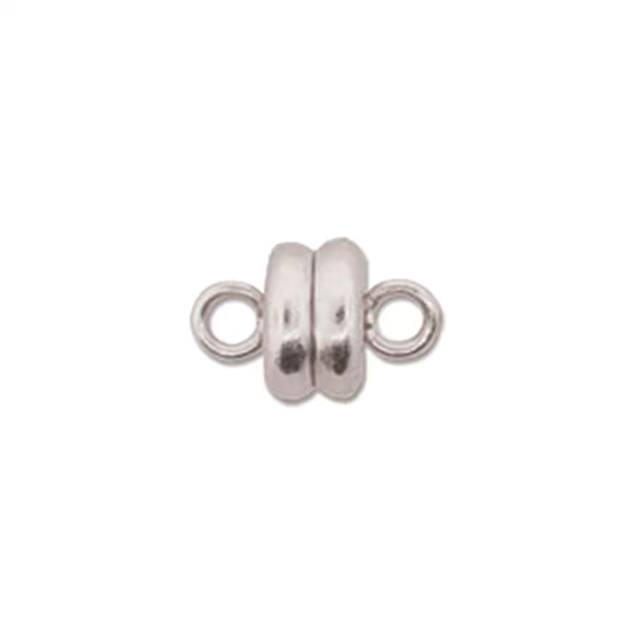 6mm Magnetic Clasp - Silver Plated - 5 Pack