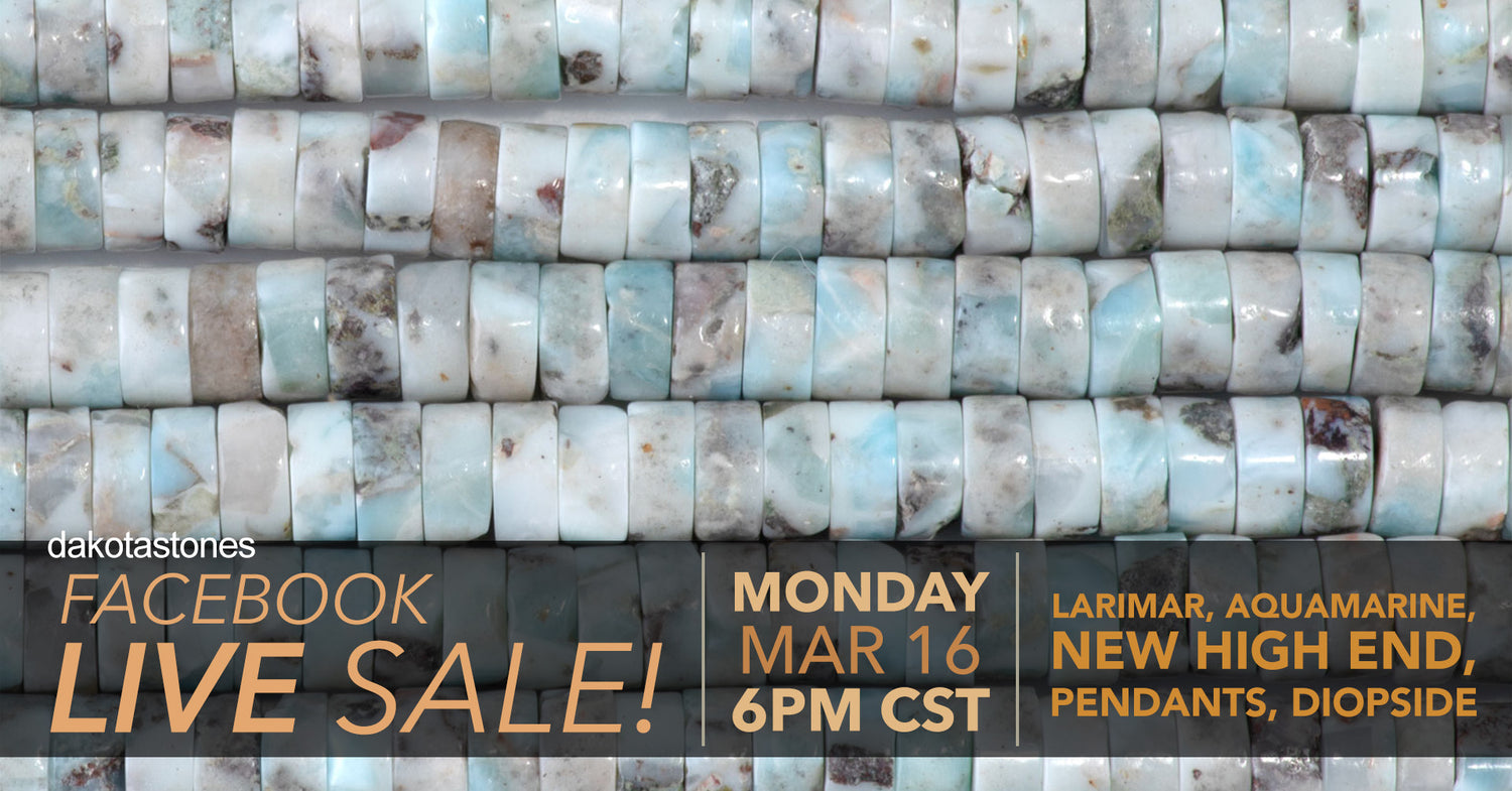 Dakota Stones Live Sales Every Monday at 6:00PM CST