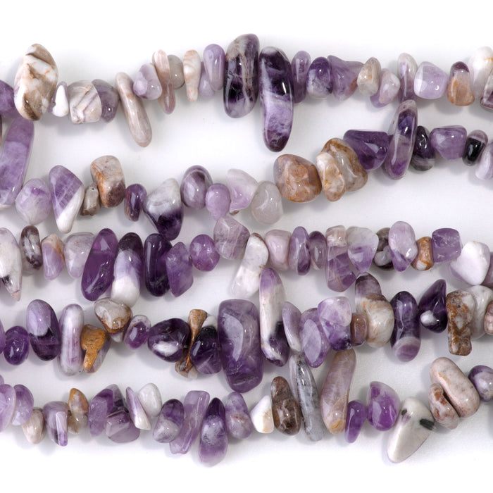 Dog Teeth Amethyst 3x7-6x12mm Chip Bead - 36 Inch