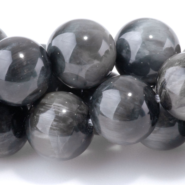 Eagle Eye Stone 10mm Round - 15-16 Inch