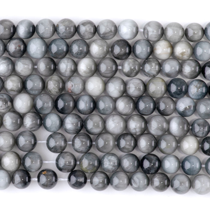 Eagle Eye Stone 6mm Round - 15-16 Inch