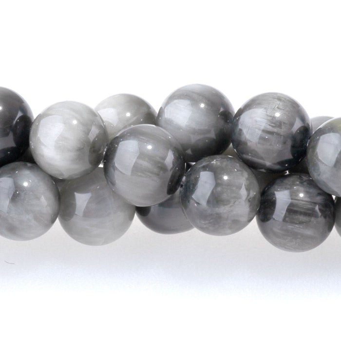 Eagle Eye Stone 6mm Round - 15-16 Inch