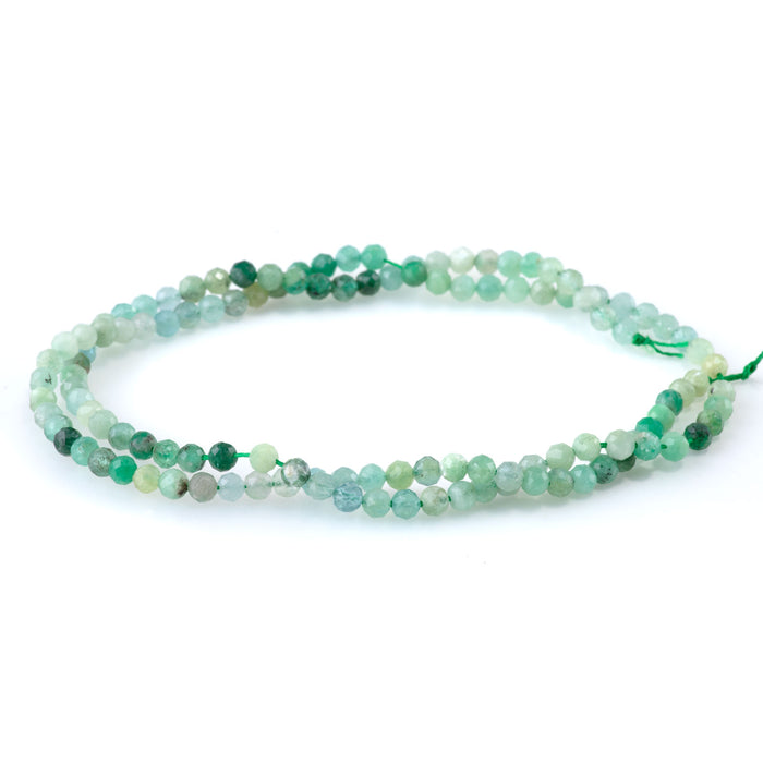 Emerald 3mm Banded Faceted Round - 15-16 Inch