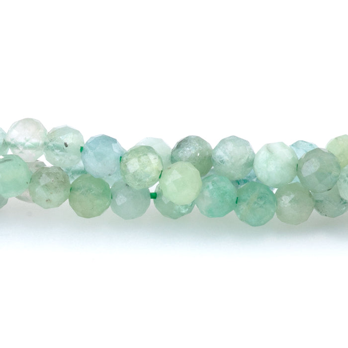 Emerald 3mm Banded Faceted Round - 15-16 Inch