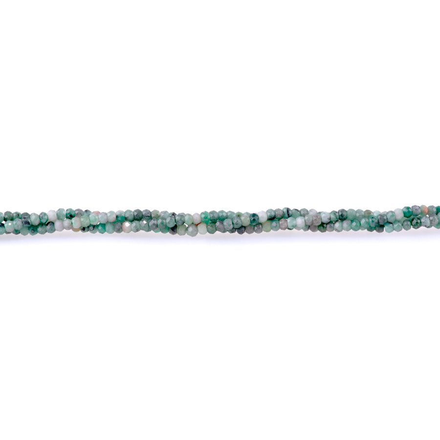 Emerald 3mm Faceted Rondelle A Grade - 15-16 Inch