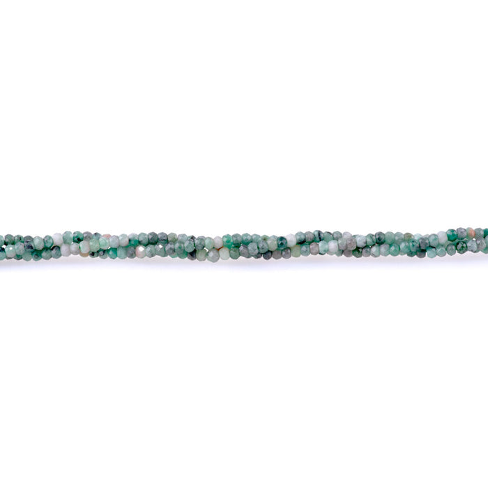 Emerald 3mm Faceted Rondelle A Grade - 15-16 Inch