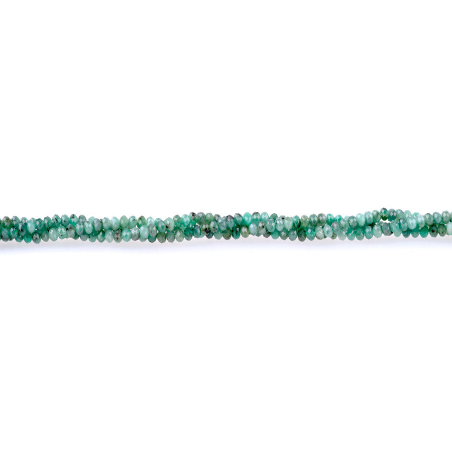 Emerald 3mm Faceted Rondelle AAA Grade - 15-16 Inch