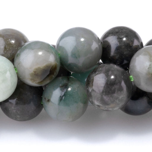 This is a Dakota Stones 8mm Emerald Gemstone strand with A grade round beads in 15-16 inch strand.