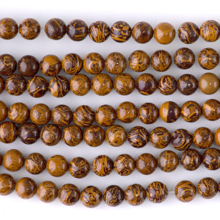 Elephant Skin Jasper 6mm Round - 15-16 Inch