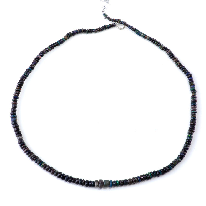 Ethiopian Opal 1x2-3x4mm Graduated Irregular Rondelle - 15-16 Inch