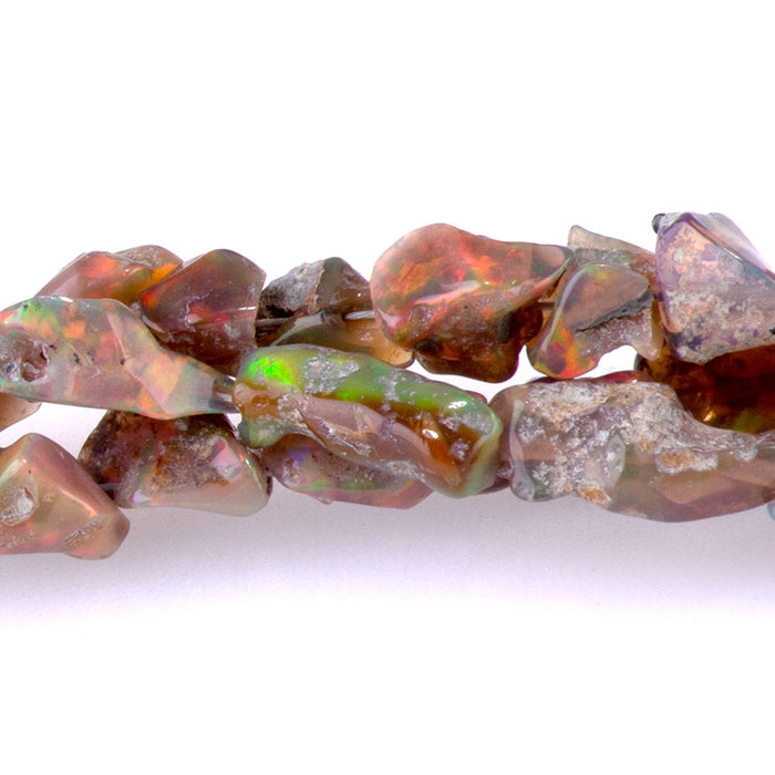 Ethiopian Opal 5-11mm Nugget Red - 15-16 Inch