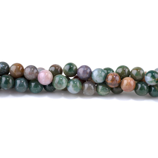 This is a Dakota Stones 10mm Fancy Jasper Gemstone strand with round beads in 8 inch strand.