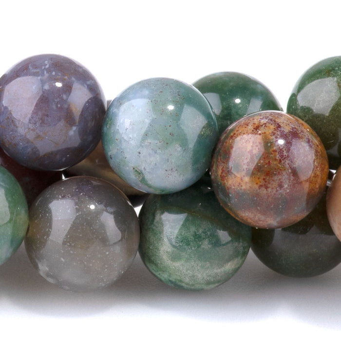 Fancy Jasper 10mm Round - 8-Inch