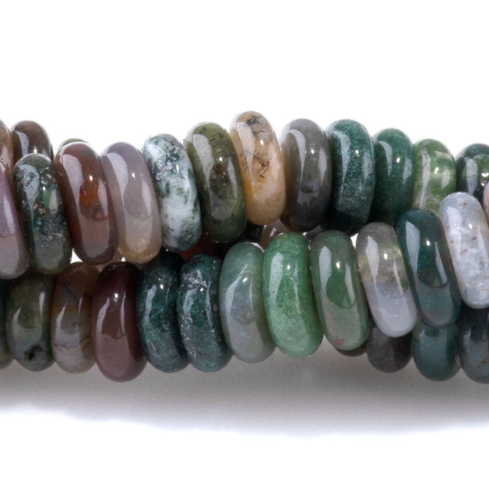 Fancy Jasper 2x6mm Thin Rondelle - 15-16 Inch