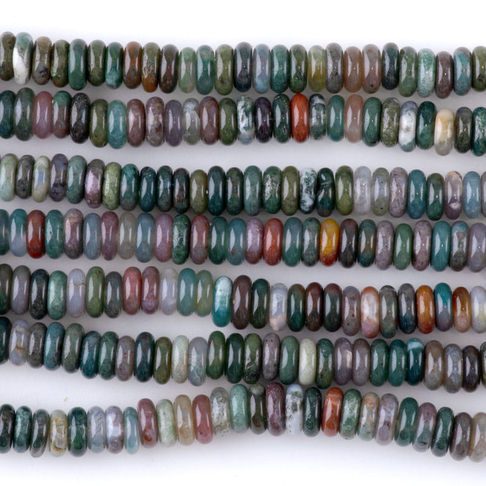 Fancy Jasper 2x6mm Thin Rondelle - 15-16 Inch