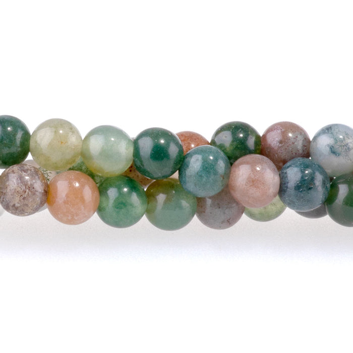 Fancy Jasper 4mm Round 8-Inch