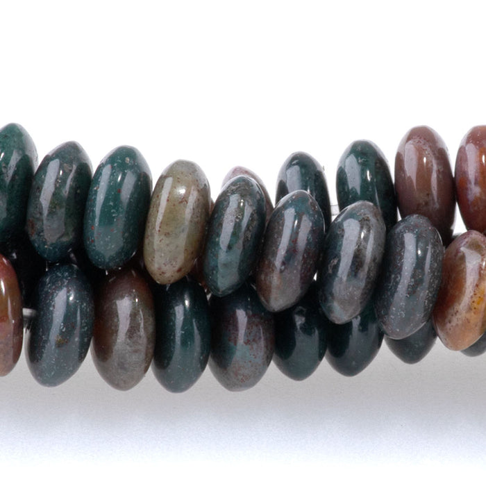 Fancy Jasper 6x3mm Saucer Beads - 15-16 Inch