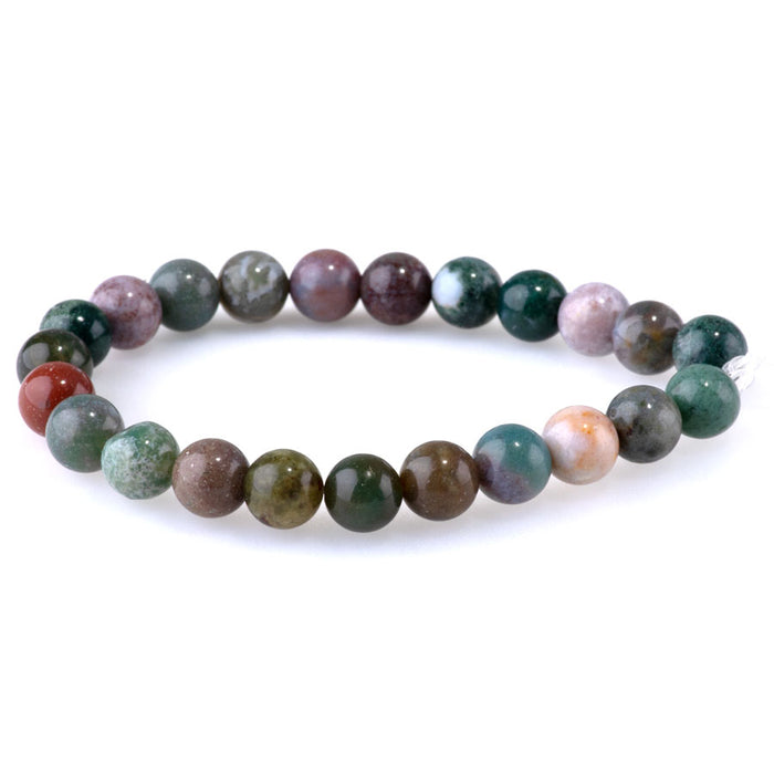 Fancy Jasper 8mm Round - 8-Inch