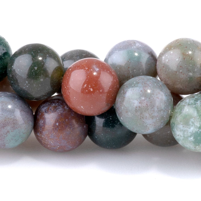 Fancy Jasper 8mm Round - 8-Inch