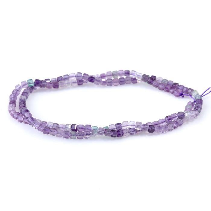 Fluorite 3mm Table Cut Cube A Grade - 15-16 Inch