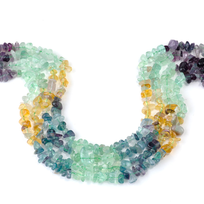 Fluorite 6-9mm Banded Chip A Grade - 15-16 Inch