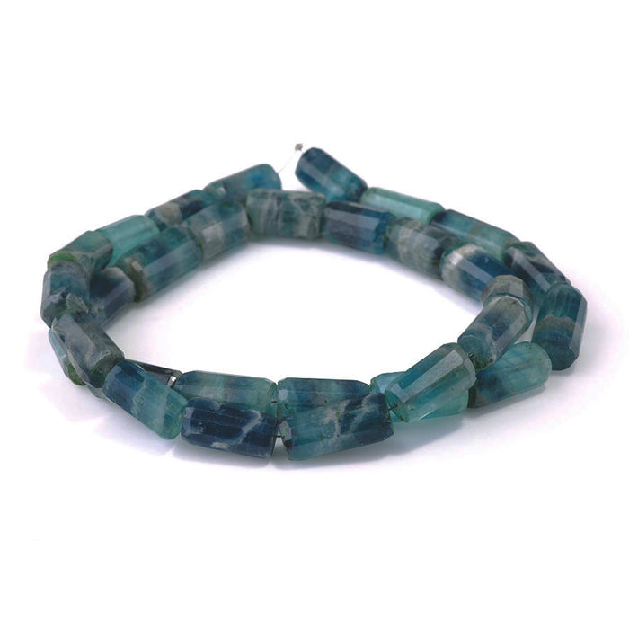 Fluorite 8x16mm Faceted Tube - 17-18 Inch