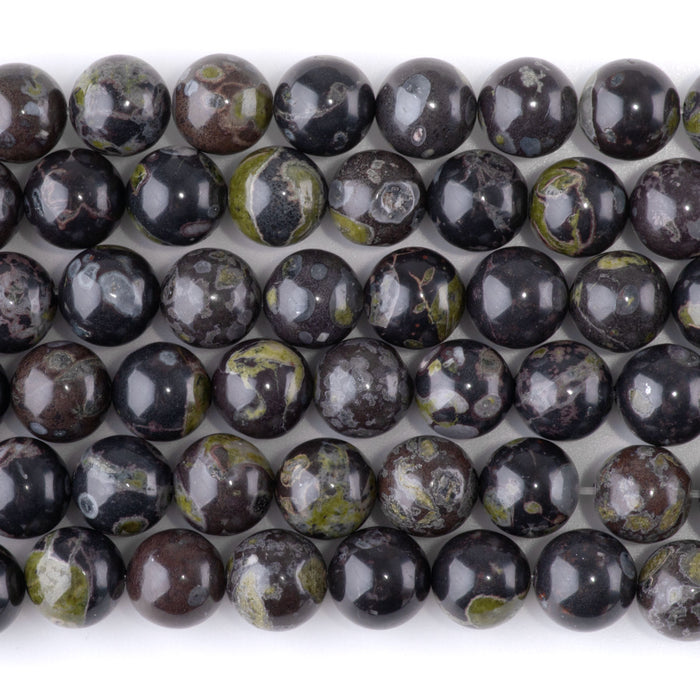 Flower Obsidian 10mm Round - 15-16 Inch