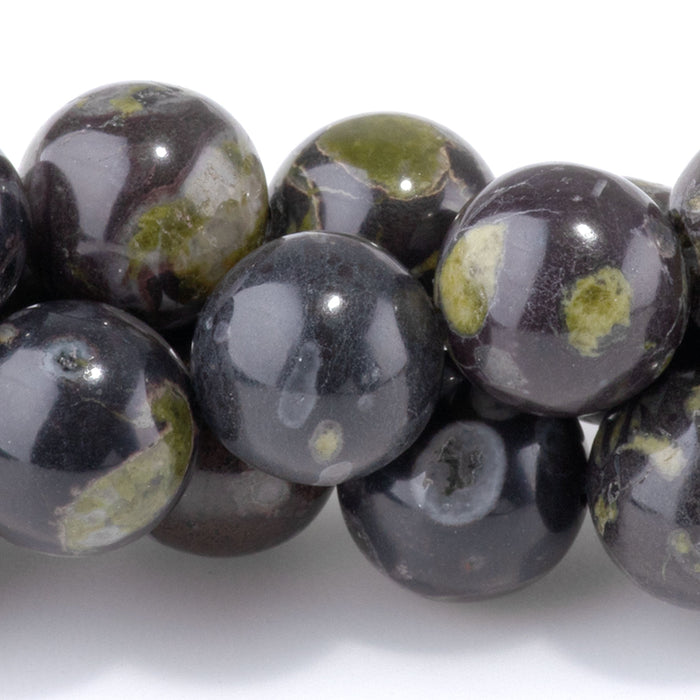 Flower Obsidian 10mm Round - 15-16 Inch