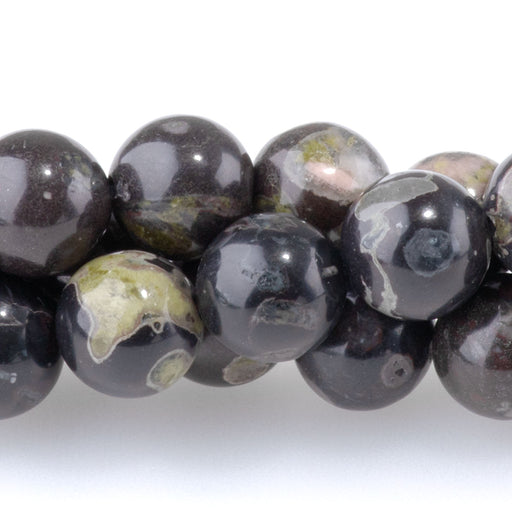 This is a Dakota Stones 8mm Flower Obsidian Gemstone strand with round beads in 15-16 inch strand.