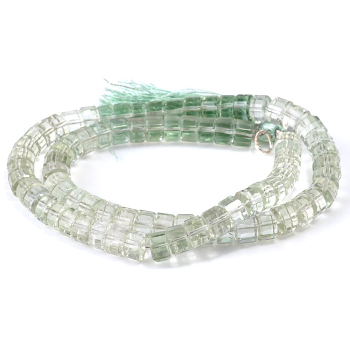 Green Amethyst 8mm Faceted Tyre - 15-16 Inch