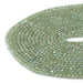 This is a Dakota Stones 4mm Green Apatite Gemstone strand with faceted round beads in 15-16 inch strand.