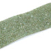 This is a Dakota Stones 4mm Green Apatite Gemstone strand with faceted round beads in 15-16 inch strand.