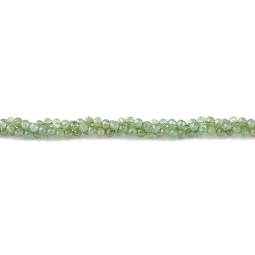 This is a Dakota Stones 4mm Green Apatite Gemstone strand with faceted round beads in 15-16 inch strand.