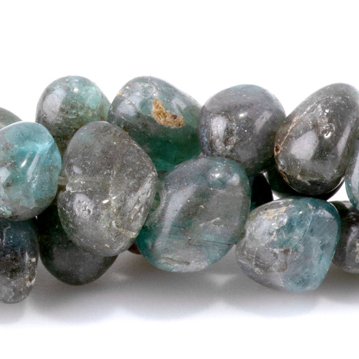 Green Apatite 6x8-10x12mm Freeform Oval - 15-16 Inch