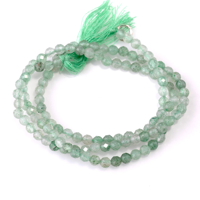 SPECIAL PRICE Green Aventurine 3mm Faceted Round - 15 Inch