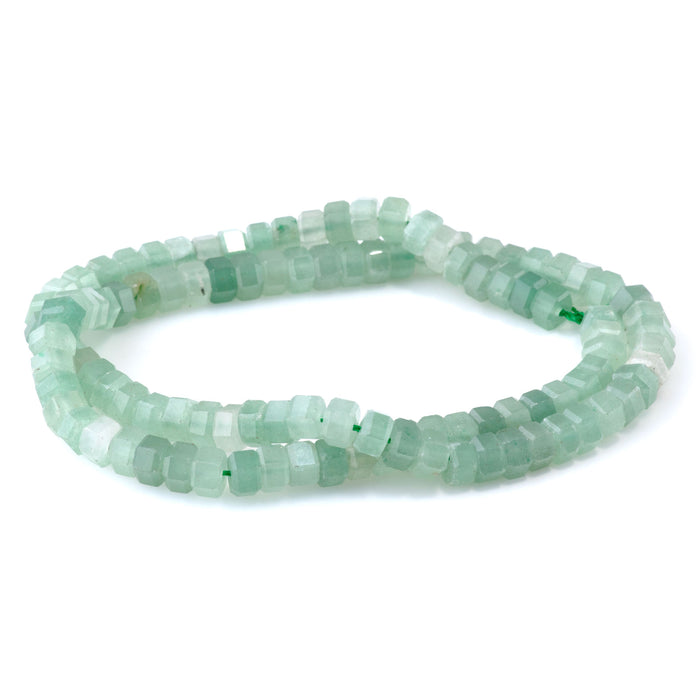 Green Aventurine 6mm Hexagon - 15-16 Inch