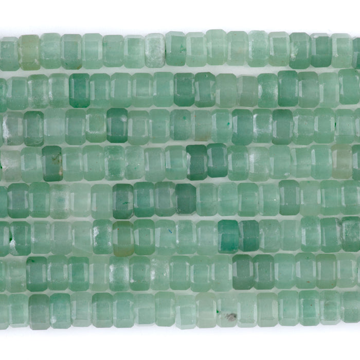 Green Aventurine 6mm Hexagon - 15-16 Inch