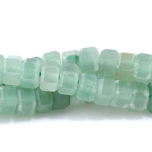 This is a Dakota Stones 6mm Green Aventurine Hexagon Gemstone strand of round beads in 15-16 inch strand.