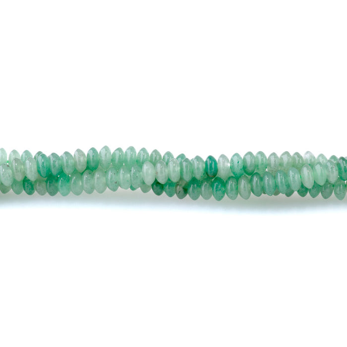 Green Aventurine 6x3mm Saucer Beads - 15-16 Inch