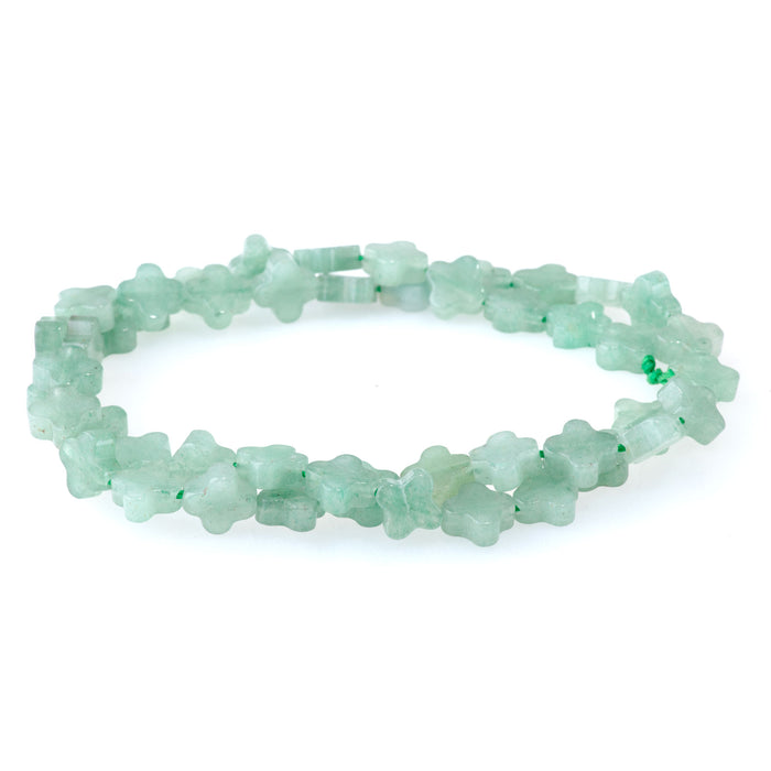 Green Aventurine 8mm Cross - 15-16 Inch