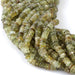 This is a Dakota Stones 2x4mm Green Garnet Gemstone strand with AAA grade faceted rondelle beads in 15-16 inch strand.