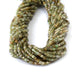 This is a Dakota Stones 3mm Green Garnet Gemstone strand with table-cut faceted cube beads in 15-16 inch strand.