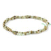 This is a Dakota Stones 3mm Green Garnet Gemstone strand with faceted round beads in 15-16 inch strand.