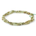 This is a Dakota Stones 3x4mm Green Garnet Gemstone strand with faceted rondelle beads in 15-16 inch strand.
