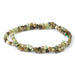 This is a Dakota Stones 4mm Green Garnet Gemstone strand with faceted cube beads in 15-16 inch strand.