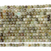 This is a Dakota Stones 4mm Green Garnet Gemstone strand with faceted cube beads in 15-16 inch strand.