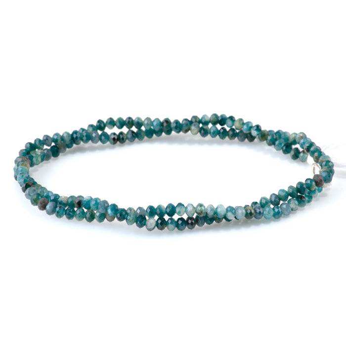 Grandidierite 2x3mm Faceted Rondelle - 15 Inch