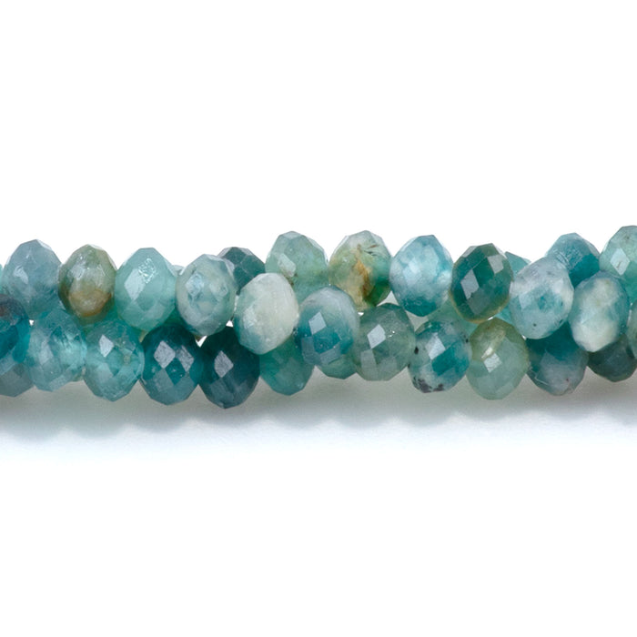 Grandidierite 2x3mm Faceted Rondelle - 15 Inch